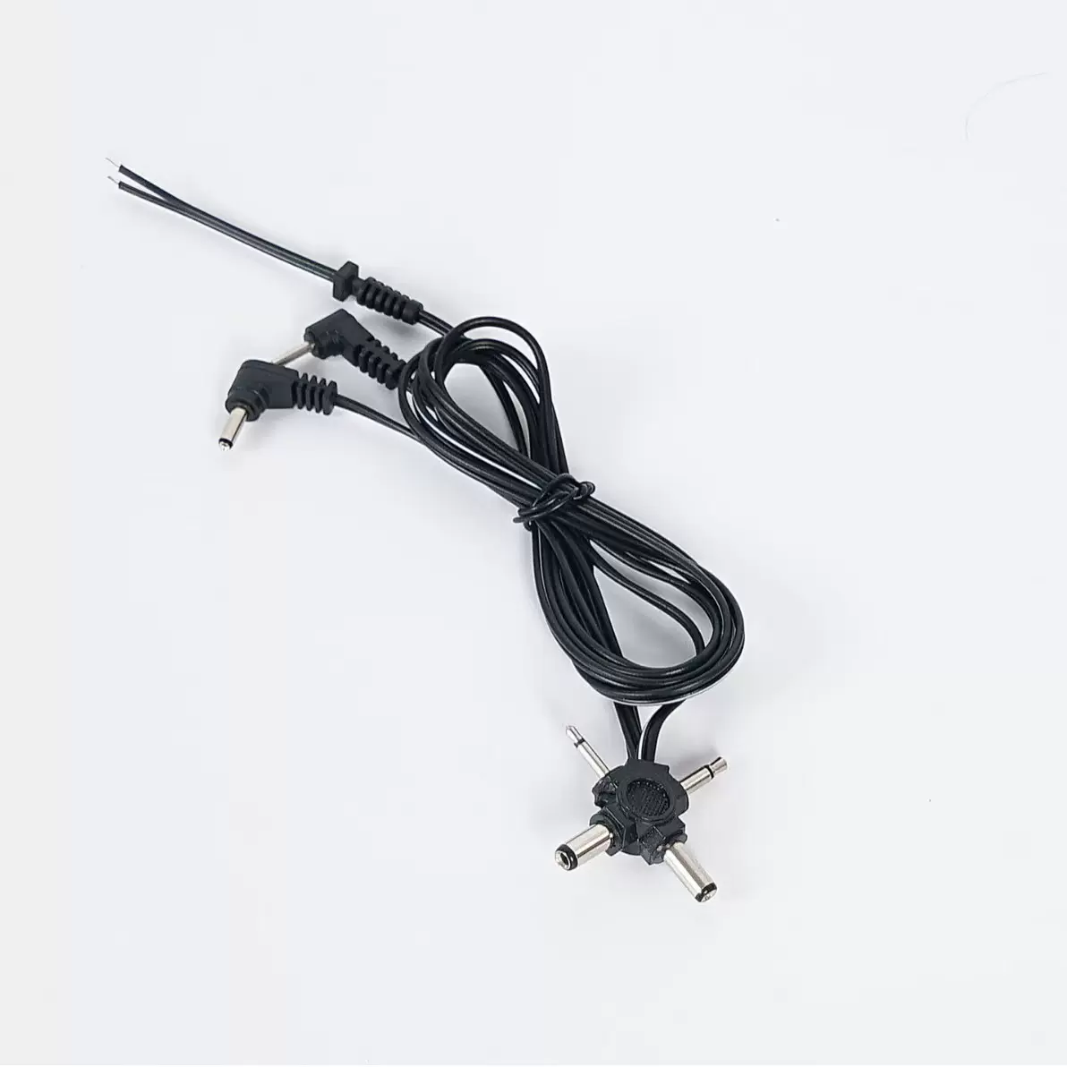 定制十字万用插头线电源线批发十字头充电线4头线收音机充电线