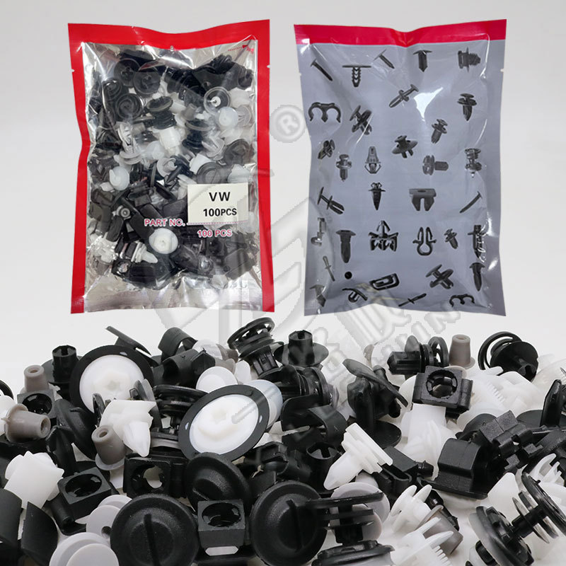 Adecuado para Volkswagen parachoques empuje hebilla puerta panel placa fija hebilla frontal cubierta de aislamiento térmico clip de algodón