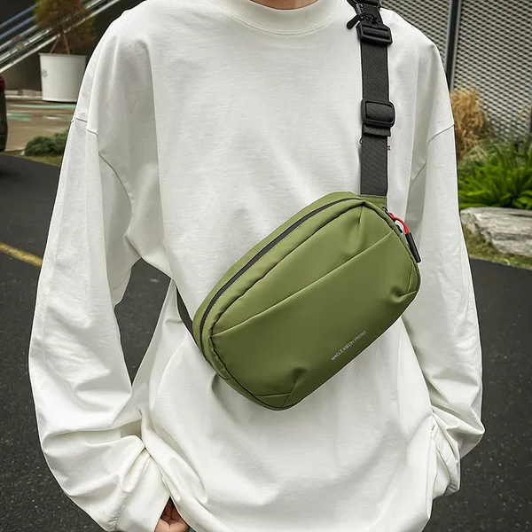 Cross-Border New Product Casual Crossbody Bag Outdoor Sports Chest Bag Student Large Capacity Trendy Men's and Women's Commuting Mobile Phone Bag