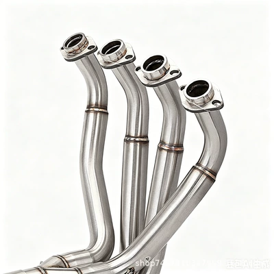 Blue-Tinted External Exhaust Pipe — Motorcycle exhaust pipe