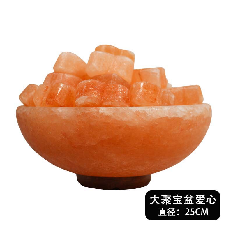 造型盐灯葫芦聚宝盆球形元宝 水晶喜马拉雅盐灯 净宅负离子灯|undefined