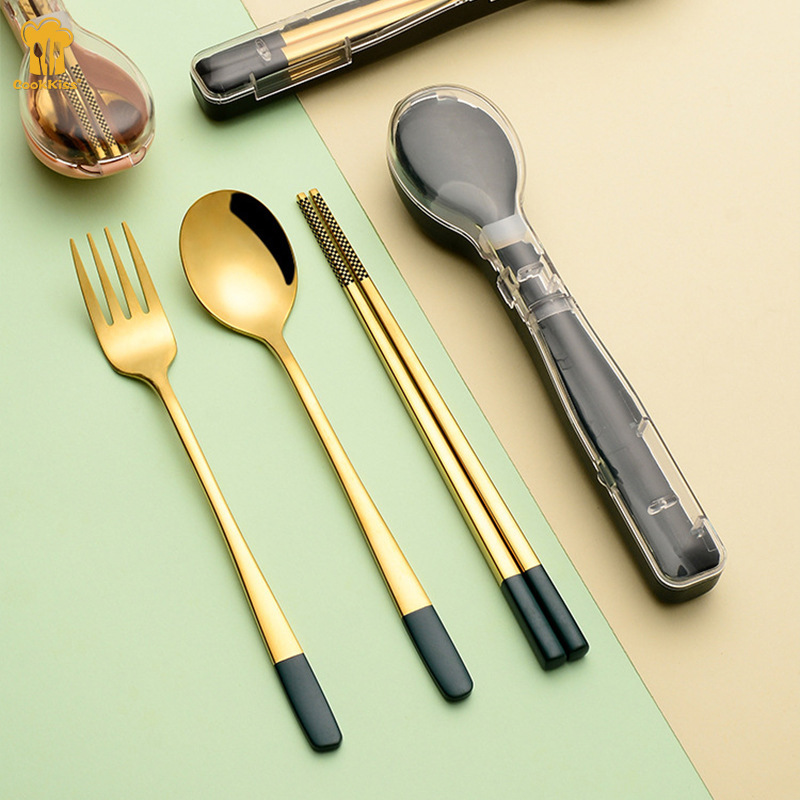 304 stainless steel tableware ins high color value tableware Nordic style chopsticks spoon set Net red tableware manufacturers wholesale 304 stainless steel tableware ins high color value tableware Nordic style chopsticks spoon set Net red tableware manufacturers wholesale