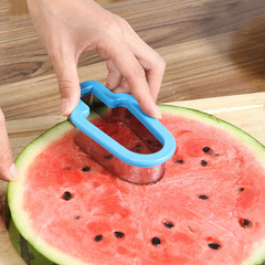 Creative Watermelon Cube Cutter Ice Cream Cone Watermelon Mold Shape Stainless Steel Fruit Slicing Knife Tool