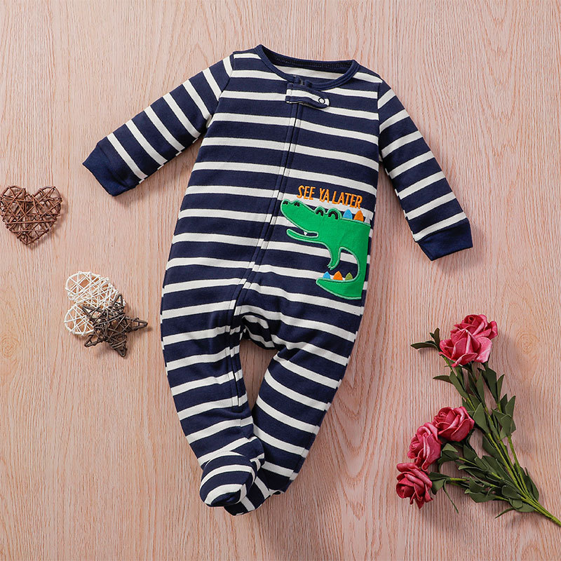 Cartoon Newborn Long-sleeved  Romper Jumpsuit display picture 2