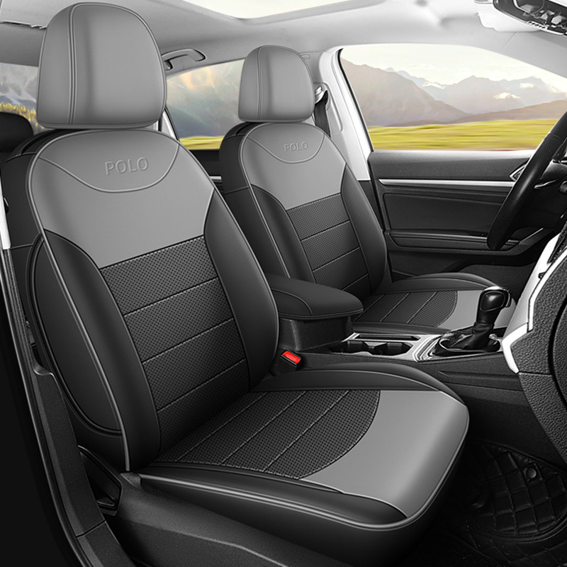 seat cushion, Volkswagen Modelə uyğun (Original) oturacaq örtükləri - black-to-gray-volkswagen-polo-standard-edition-volkswagen-polo