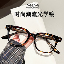 17180网红时尚通用透明质感方形冷淡风仿板材tr90光学眼镜框架