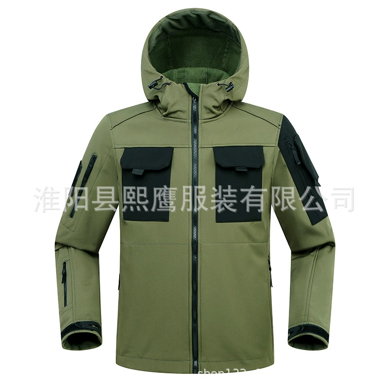 Тактическая куртка Jifeng Beetle для мужчин, осенняя утепленная куртка, водонепроницаемая куртка с капюшоном для активного отдыха и альпинизма