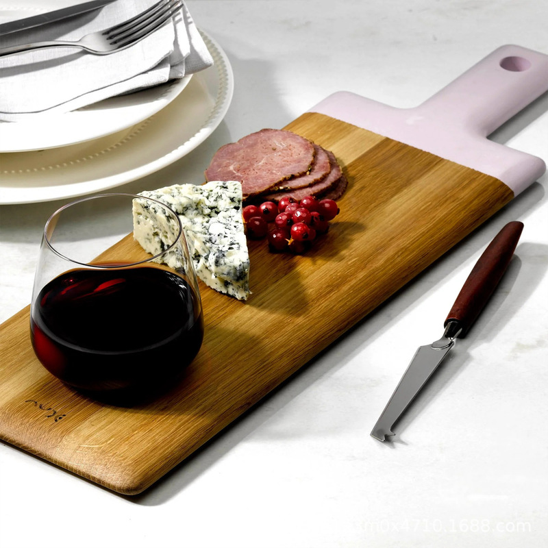 Turkey NUDE Imported Enjoy Flat Cup Tray suit Crystal Glass Water Cup with Wooden Water suit