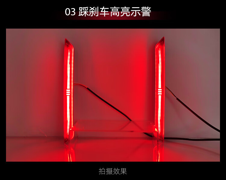 Suitable for 23-26 Models of Bmw 3 Series Modified Led Rear Bumper Lights, Special Rear Bumper Decorative Lights for the 3 Series, Brake Tail Lights
