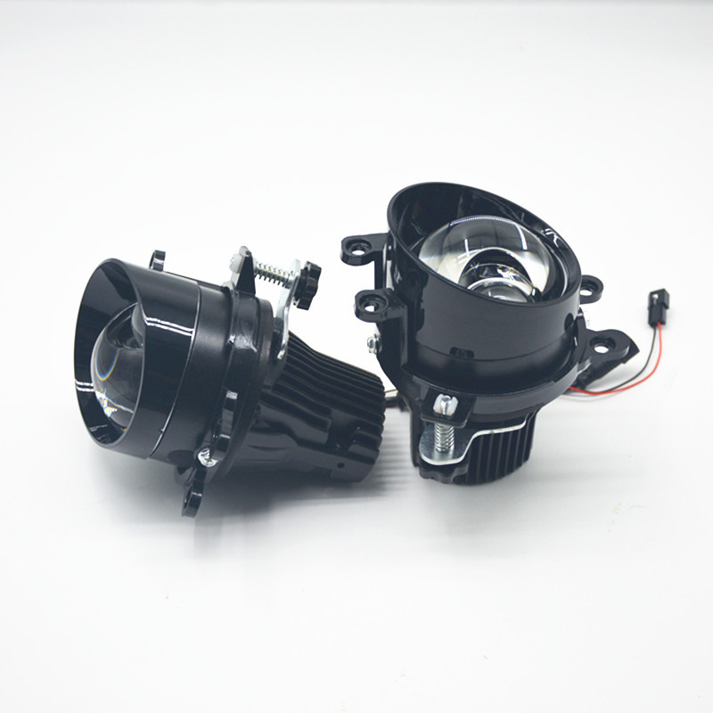 Lentes de doble luz LED para automóviles 70W - 100W Teleproximidad 3.0 Lentes de lámpara de niebla directa única