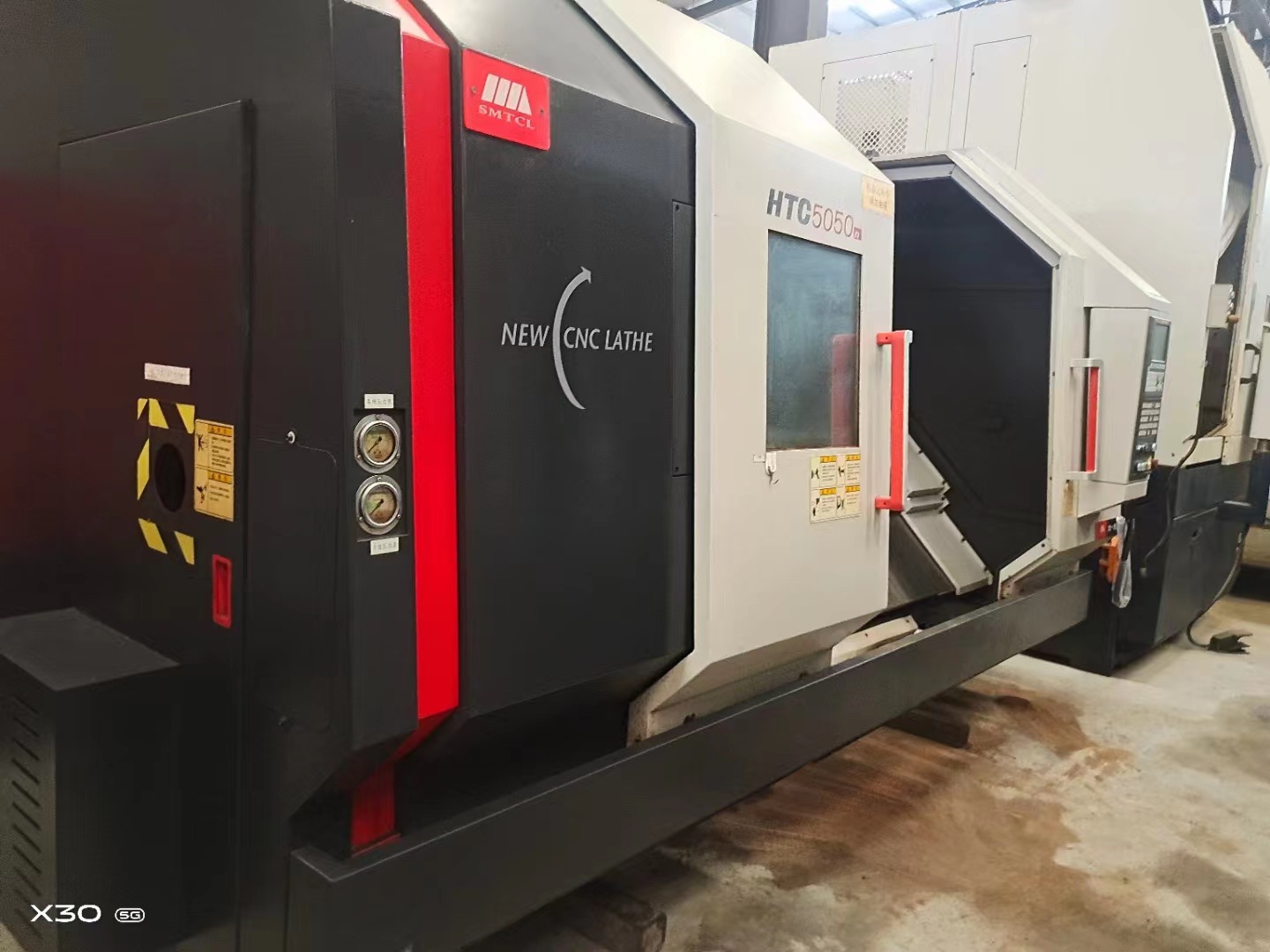 转让沈阳HTC5050n数控斜身车回转直径:600