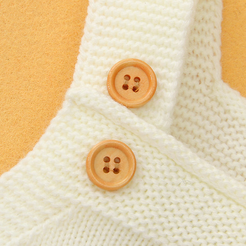 Ins best-selling unisex children's knitted sweater cute cartoon rabbit pull-up onesie