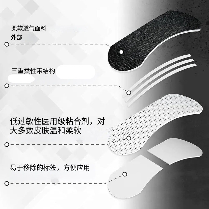 哇噢定制跨境无纺布通气鼻贴睡眠打鼾贴成人止鼾贴物理扩张鼻通贴|undefined