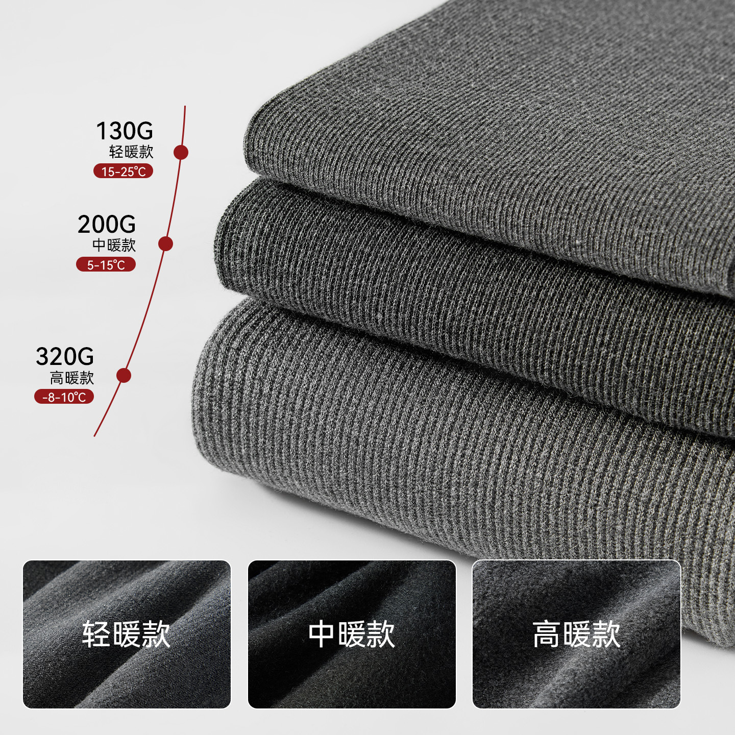 Pantalones leggings para mujeres de invierno con algodón grueso vertical de micropresión calzoncillos grises abdominales elevadores