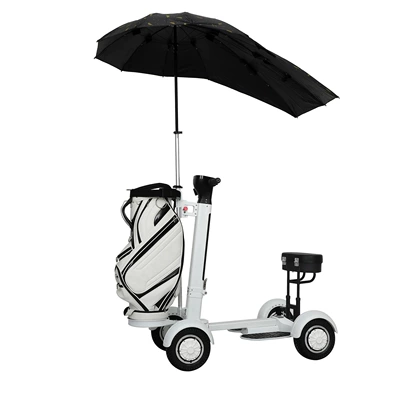 Foldable Golfing Artifact Course | Qatlanan elektrik skuterlər - 48v-domestic-battery-104ah-with-umbrella-and-seat