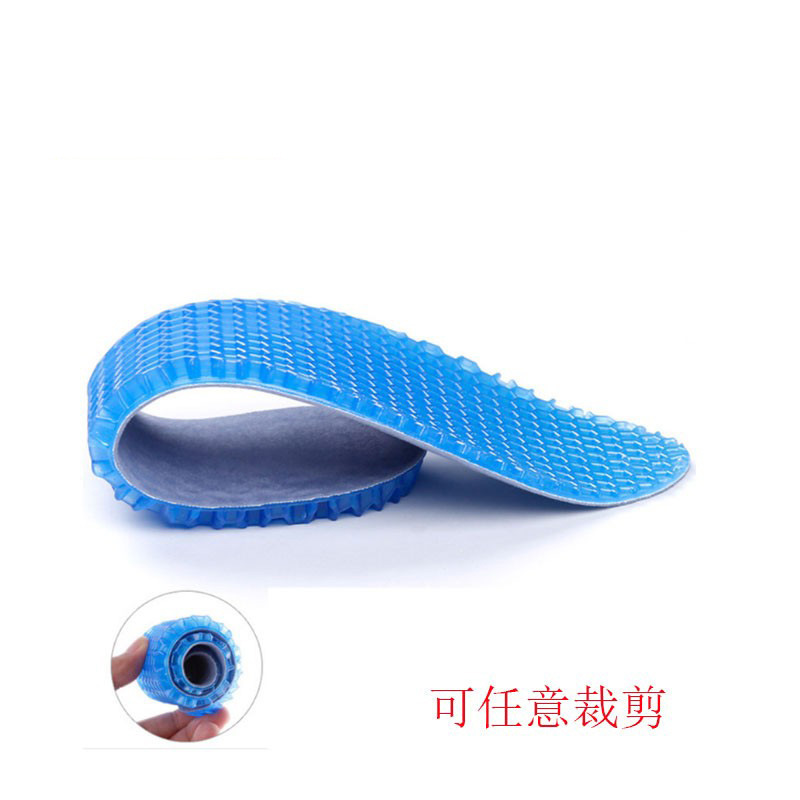 Precio de fábrica engrosada Plantilla de panal de silicona hombres y mujeres corriendo baloncesto deportes plantilla cojín transpirable absorbente de sudor
