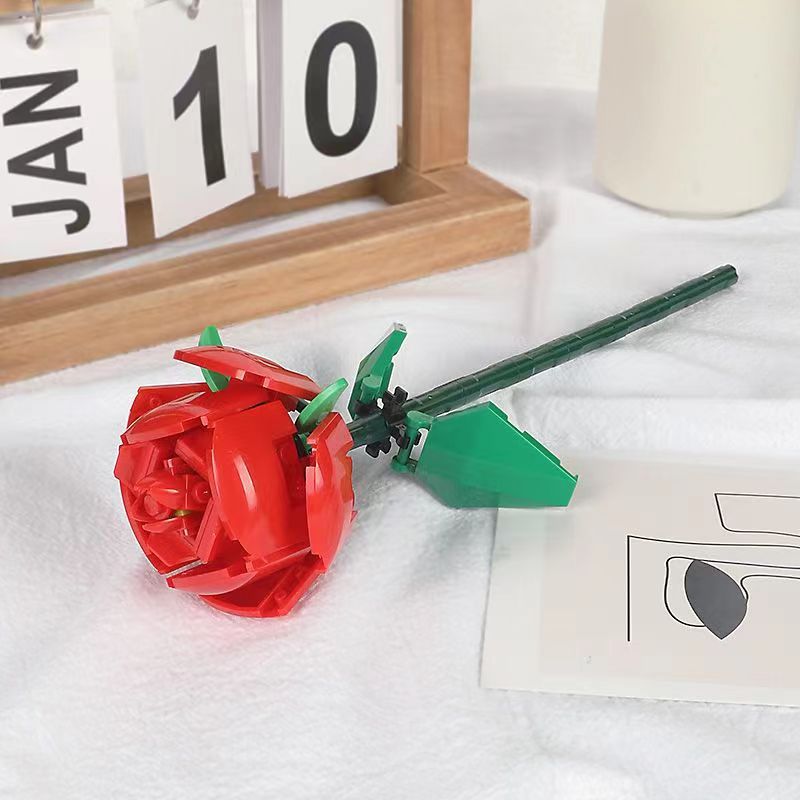 Compatible con Lego ins estilo suculento olla chino bloques de construcción flor niños ensamblados juguetes flores decoración puesto al por mayor