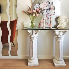 WI25 European-style Roman column flower stand ornaments living room balcony ornaments floor-standing ornaments light luxury wedding props