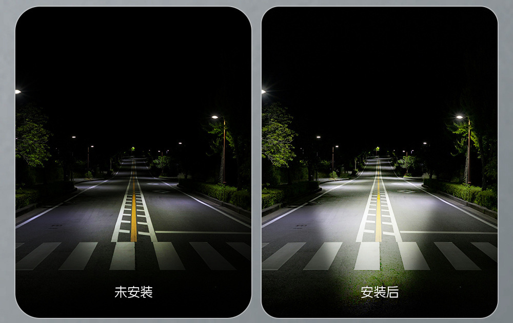 New cross-border motorcycle LED spotlight, high-brightness yellow and white light, external road paving front light, electric