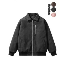 Z 76604 Retro suede leather jacket ������Ƥ�� PU �п�