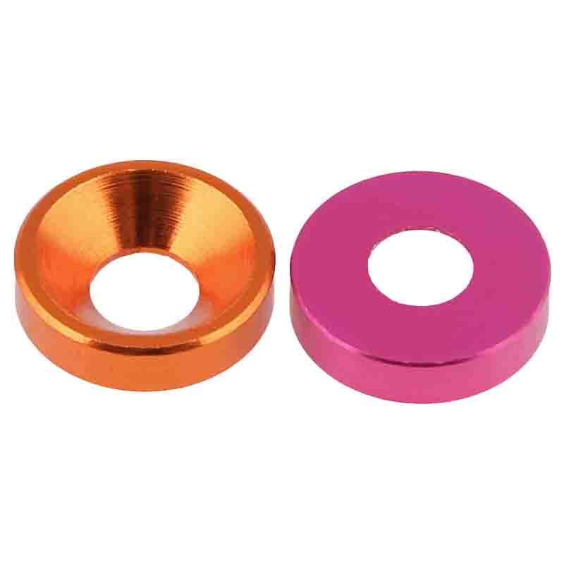 汽车改装专用铝合金垫片沉头平头垫圈耐磨圆形平垫圈M2M3M4M5M6M8