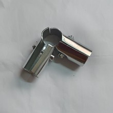 25MM不锈钢管连接件3通晾衣架配件单杆圆管货架两通连接件接头