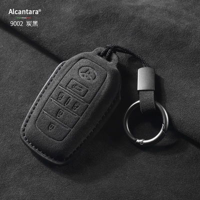 Imported Alfa Classy Suede – Static Rod/Key Bag - black-ring-buckle