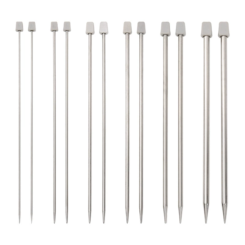 Лента из нержавеющей стали с заглушкой иглы для свитка 11 ручных ручных плетеных палочек набор 25cm/35cm с одной головкой иглы для свитка