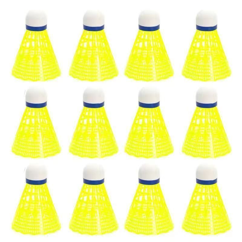 나일론 소재 [형광 노란색] 안정적인 비행 - 전문적이고 내구성이 뛰어남 - 고급 모델: 내구성이 뛰어남 - 고탄성 PU 볼 헤드 [1개]