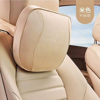 Tesla Headrests, High-End Car — Headrest - maybach-memory-foam-headrest-beige-1-piece