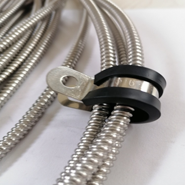 P4型不锈钢软管供应 双勾线缆保护铠甲柔性导管8mm