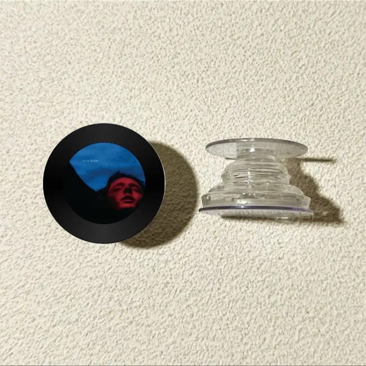 Grabación de CD vinilo redondo airbag soporte adhesivo tipo teléfono móvil adhesivo 360 ° giratorio telescópico succión magnética de corriente de marea