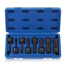 H型1/2电扳手风批头套装汽修工具六角H型旋具套筒内六角风炮气动