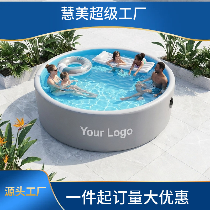 Customized Inflatable Swimming Pool, Inflatable Water Pool for Home Use, Outdoor Swimming Pool, Round Pvc Folding Inflatable Pool