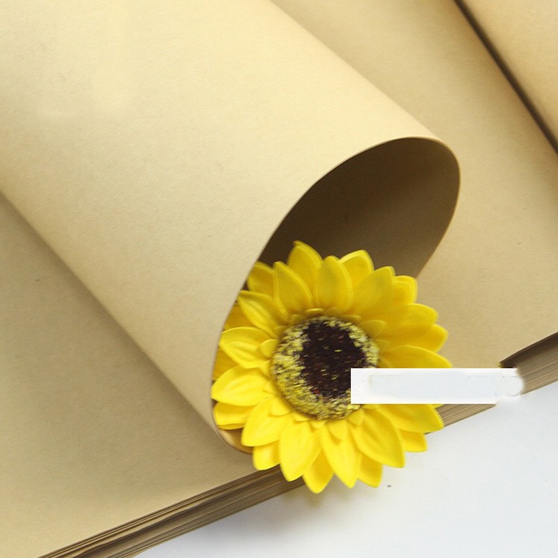 20 hojas del papel de Kraft del color sólido