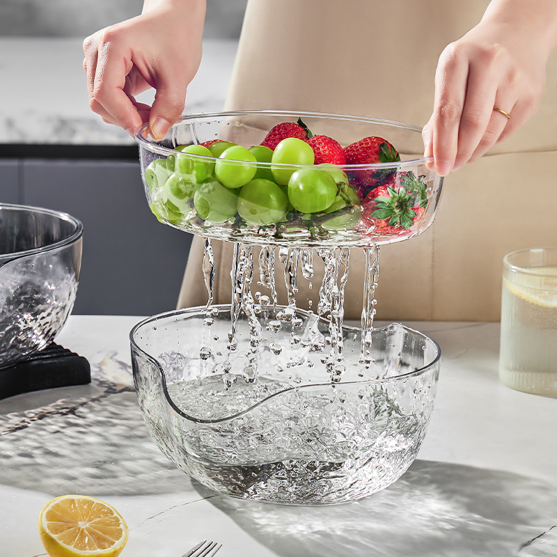 Polka -grain rice drain basket new vegetable basin kitchen household…
