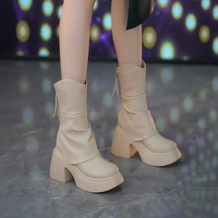 Waterproof Leather Western Bohemian Low Heel Pointed Toe Round Toe Slip-On Buckle Everyday Formal Events Footwear_voghion.com