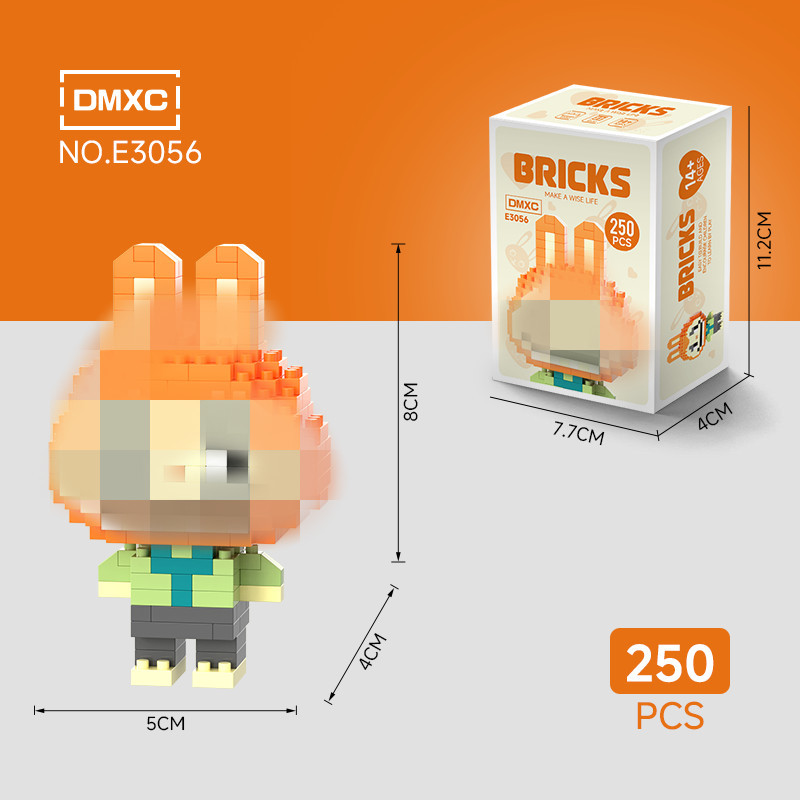 Modelo de Bloques de Construcción en Miniatura de Plástico DIY