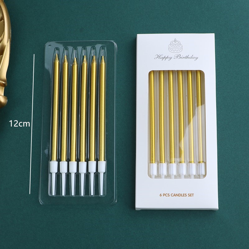 50 velas digitales de oro para el pastel de cumpleaños en caja independiente plata curva decoración de mesa de postres