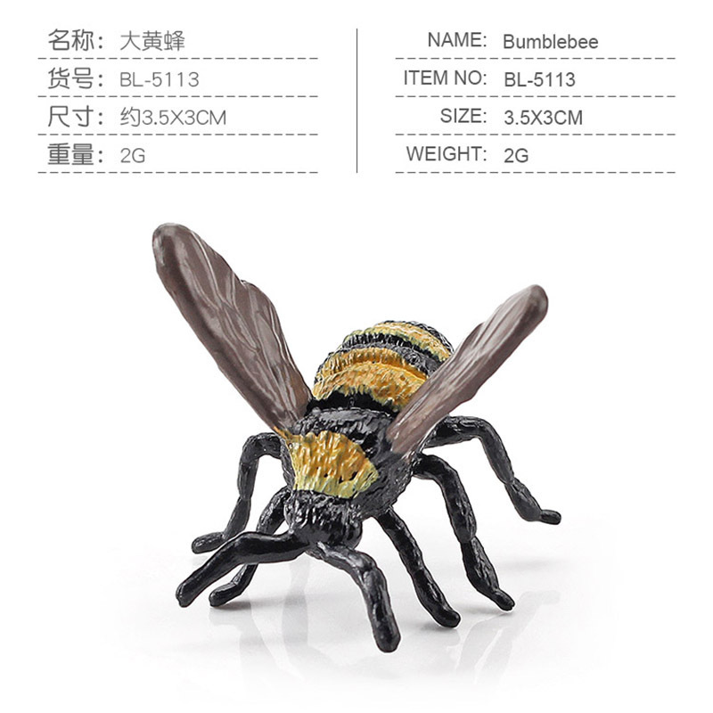 Sólido artificial abeja araña mariposa Naruto ciempiés insecto modelo animal juguete de los niños arena bandeja Decoración