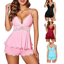 Y 72503 Lace Camisole Shorts Pajama Set ��˿����˯�� ר