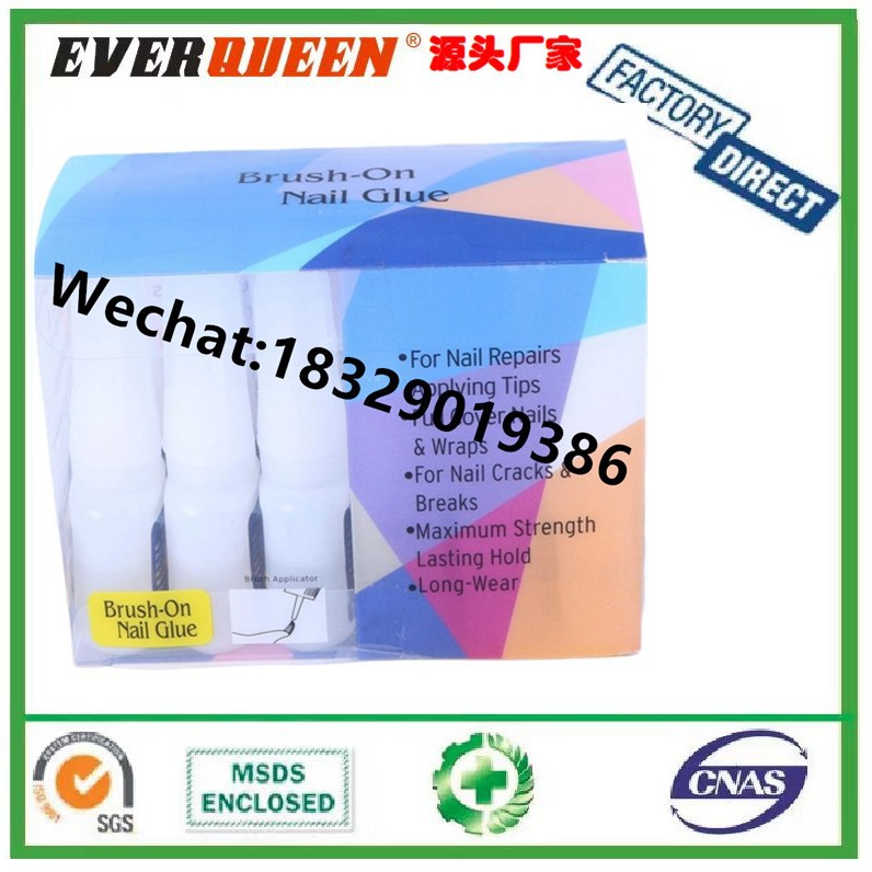 Nail Glue 散装塑料瓶透明指甲胶美甲店专用胶水高粘度