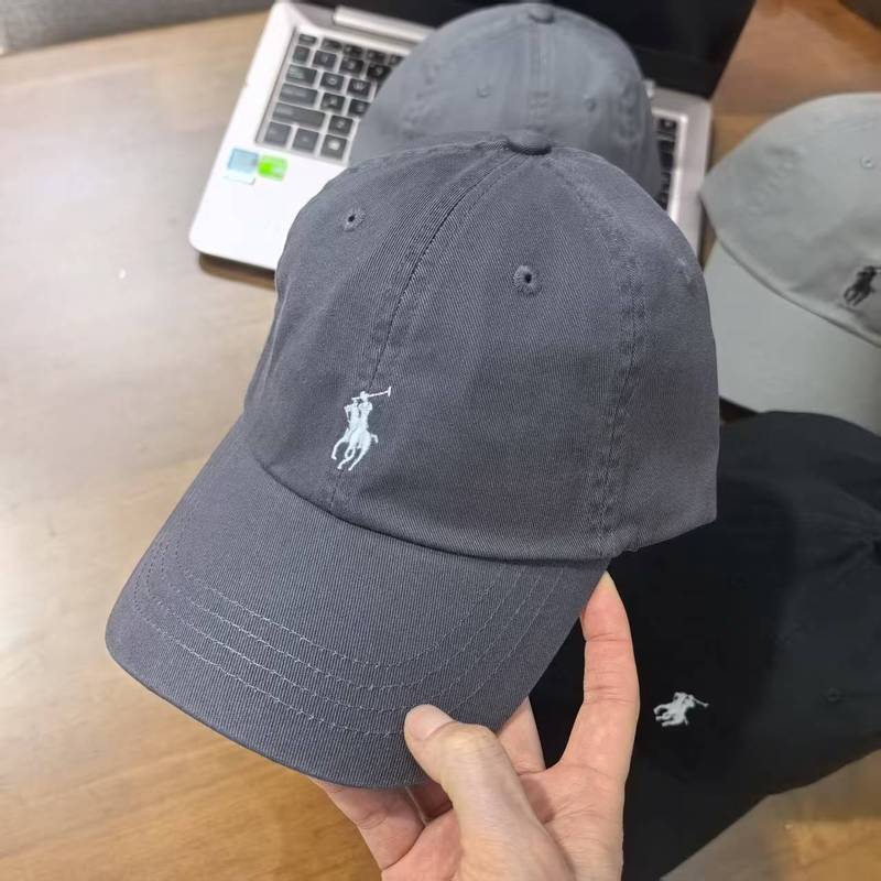韩国明星同款拉夫帽子男女情侣棒球帽运动刺绣小马部分可扫码百搭|undefined
