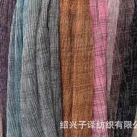 源头厂家幻灯丝菱形几何印花压绉爆款 帽子头巾时装面料