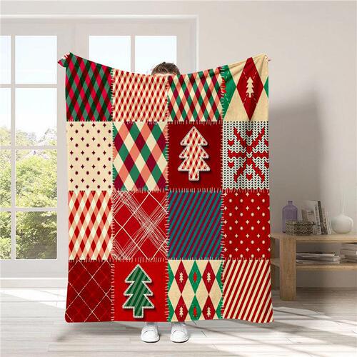 Christmas best-selling flannel throw blanket festive holiday decoration Christmas gift throw blanket nap time throw blanket