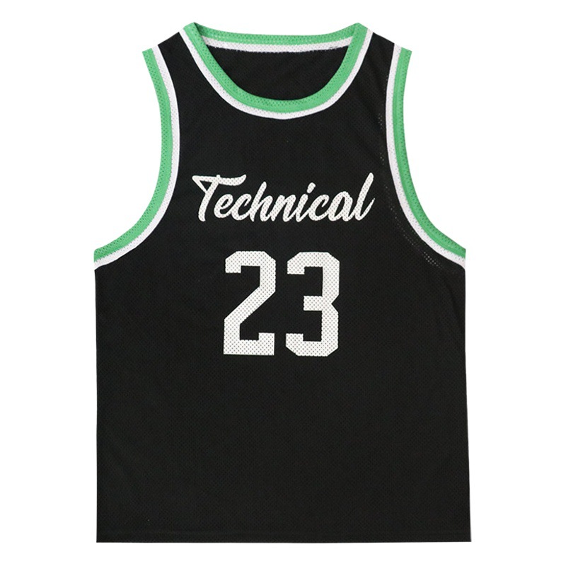 Chaleco deportivo de verano para hombre, transpirable, de malla, de secado rápido, sin mangas, con estampado moderno.