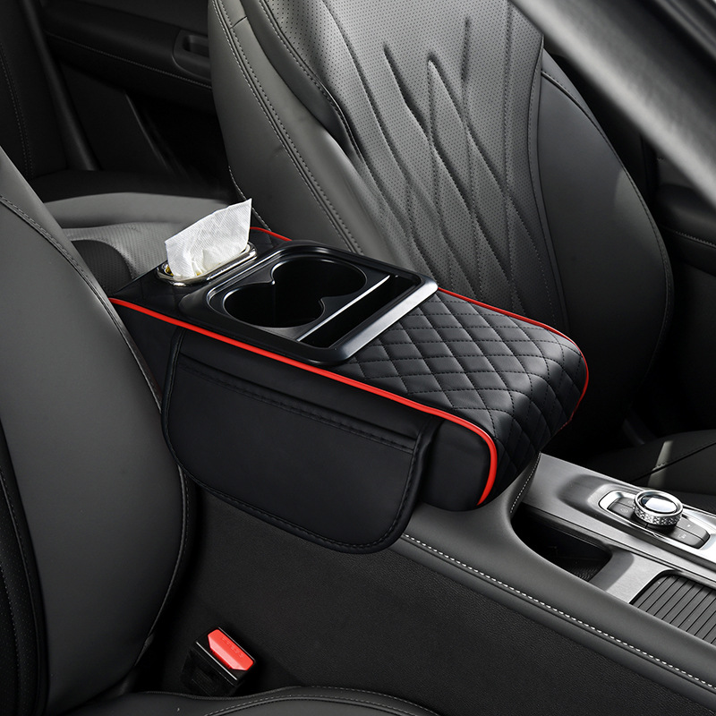 Fushou – Car Armrest Armrest box pad - red