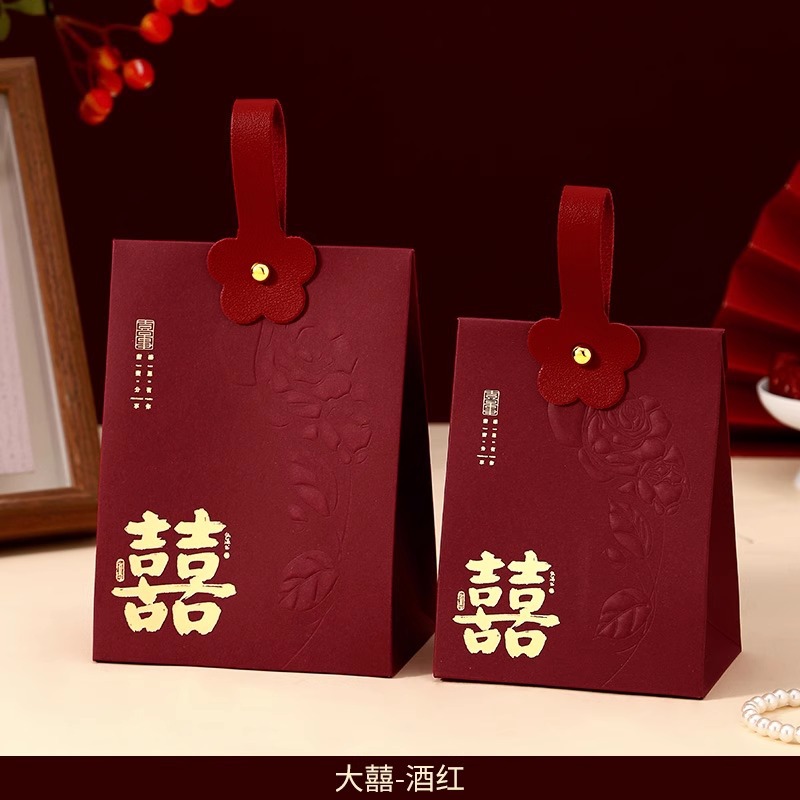 Daxi + flower leather rope [hot stamping burgundy style]