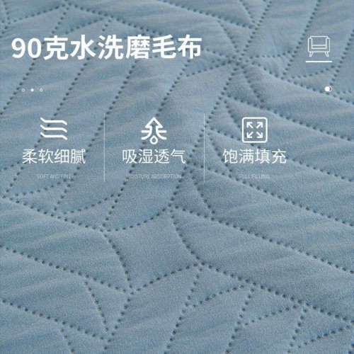 Amazon Pet Bed Waterproof Non-Penetrating Pee Proof Washable Anti-Slip Pet Mat Ultrasound Quilted Bed Cover