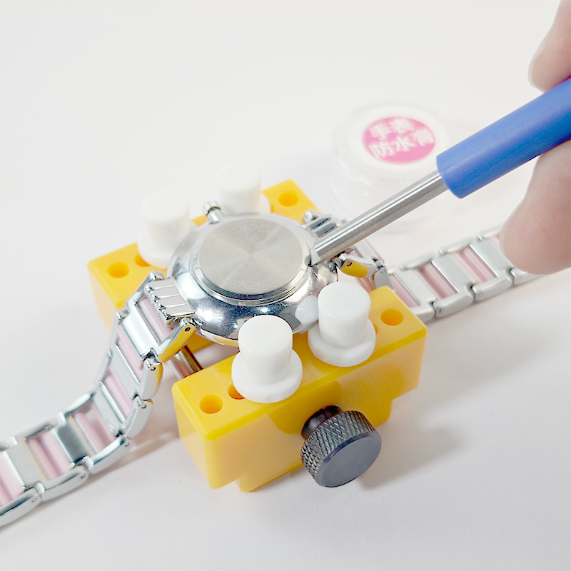 Watch Repair Tool, Battery Replacement Kit, Pry Bar, Knife Blade, High Hardness Steel Material, Black Handle, Watch Case Opening Tool